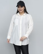 شومیز حلقه‌آستین‌دار شیشه‌ای - تصویر 4