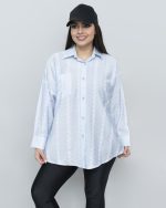 شومیز کیمونو شیشه‌ای طرح‌دار